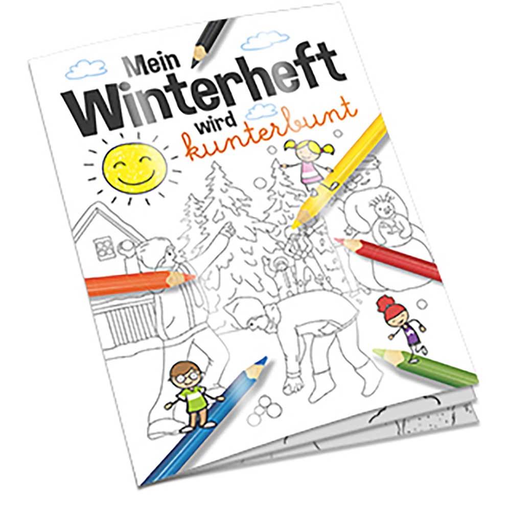 Malbuch / Mal-Set A6 - Winter - Malset neutral