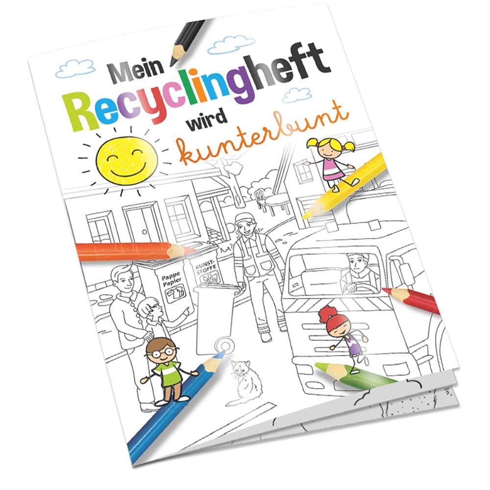 Malbuch / Mal-Set A6 - Recycling - Malset neutral
