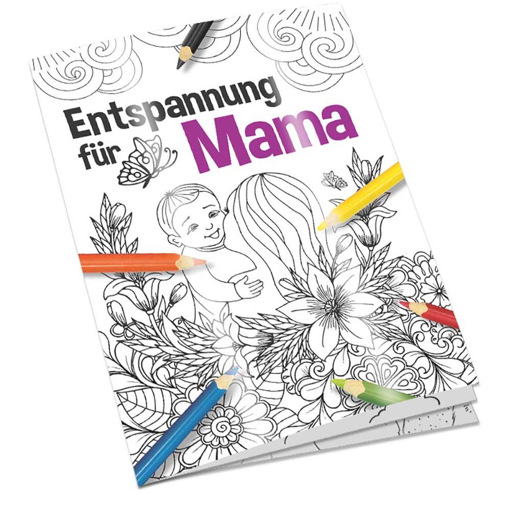 Malbuch / Mal-Set A6 - Entspannung für Mama - Malbuch neutral
