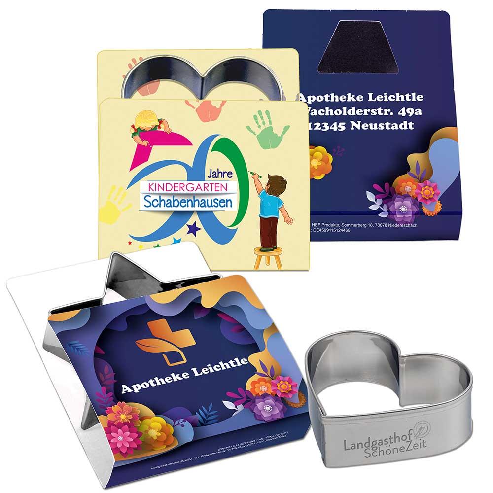 Backförmchen Single-Pack - Ostern - Herz 4/4-c, Lasergravur