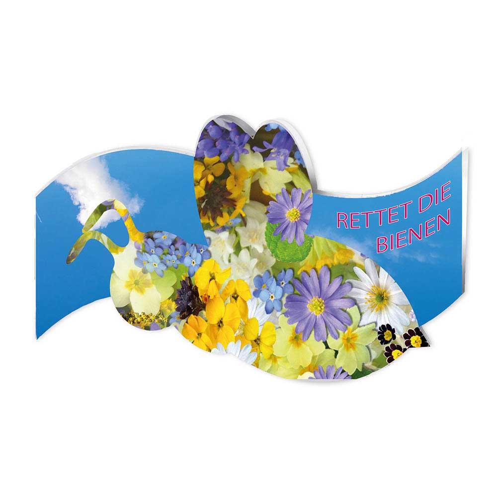 Bienen Klappk�rtchen mit Samen - Standardmotiv -