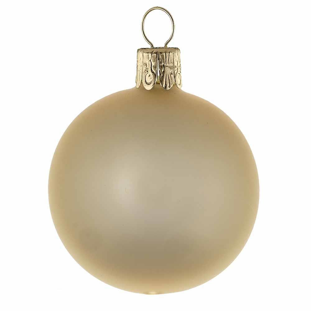 Traditionelle Glaskugel - matt-gold 244