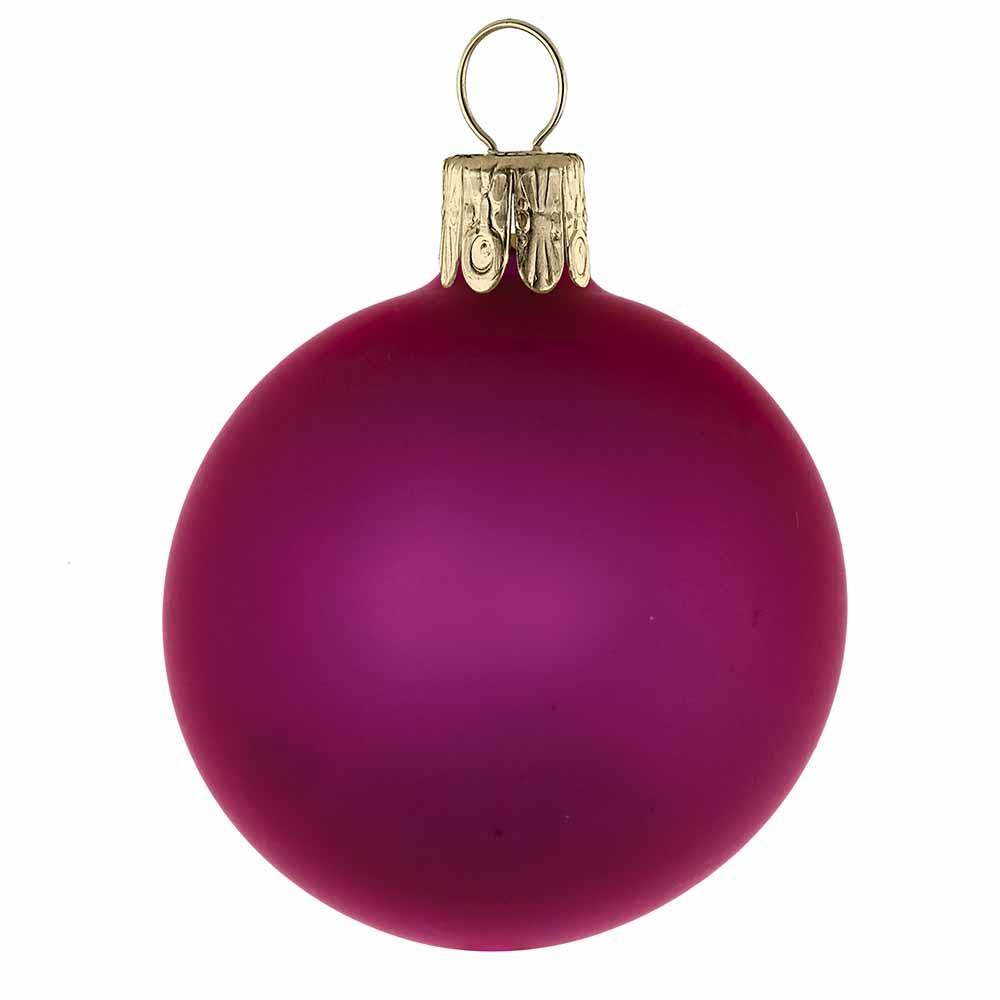 Traditionelle Glaskugel - matt-pink 524