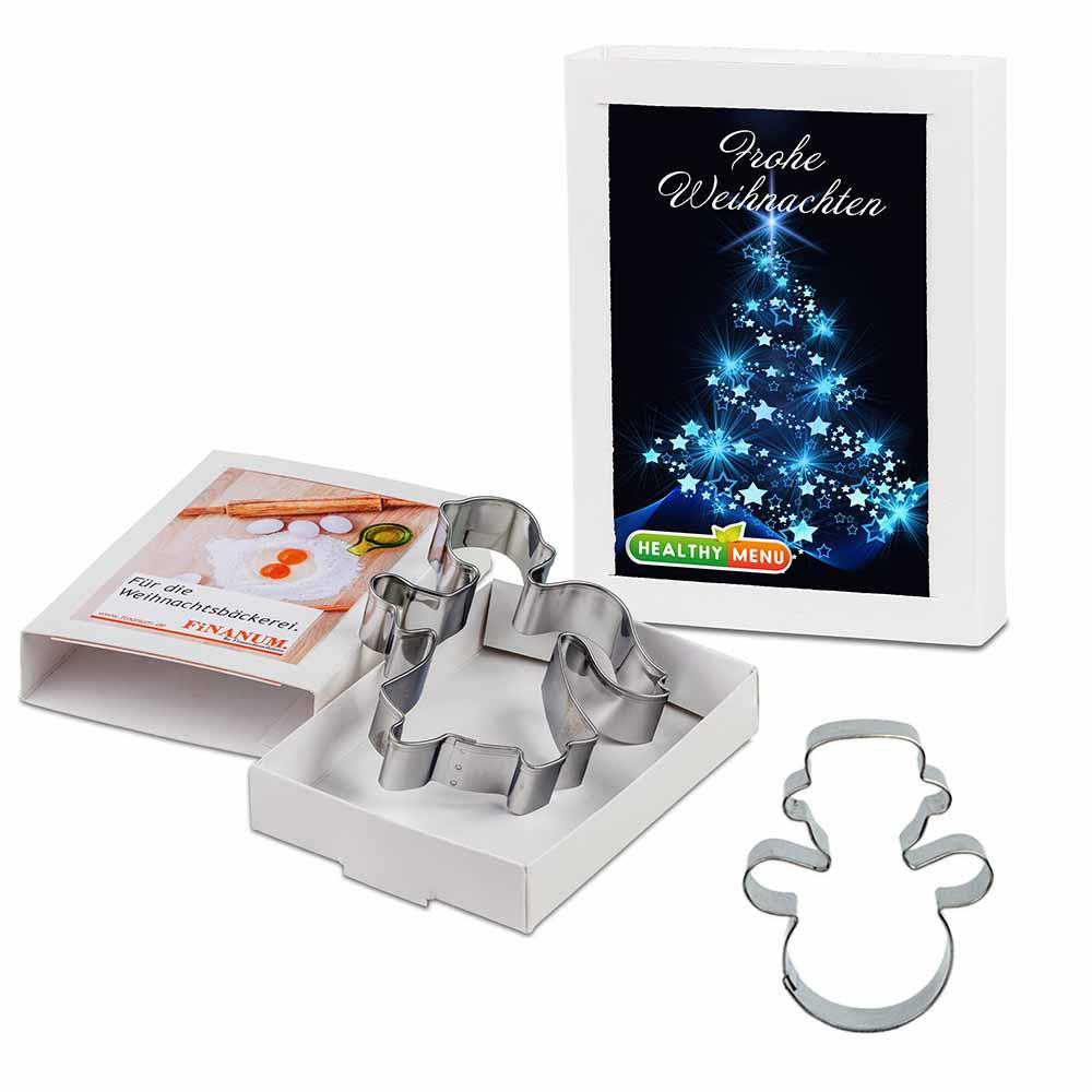 Backförmchen in Slide-Box - Xmas - Schneemann