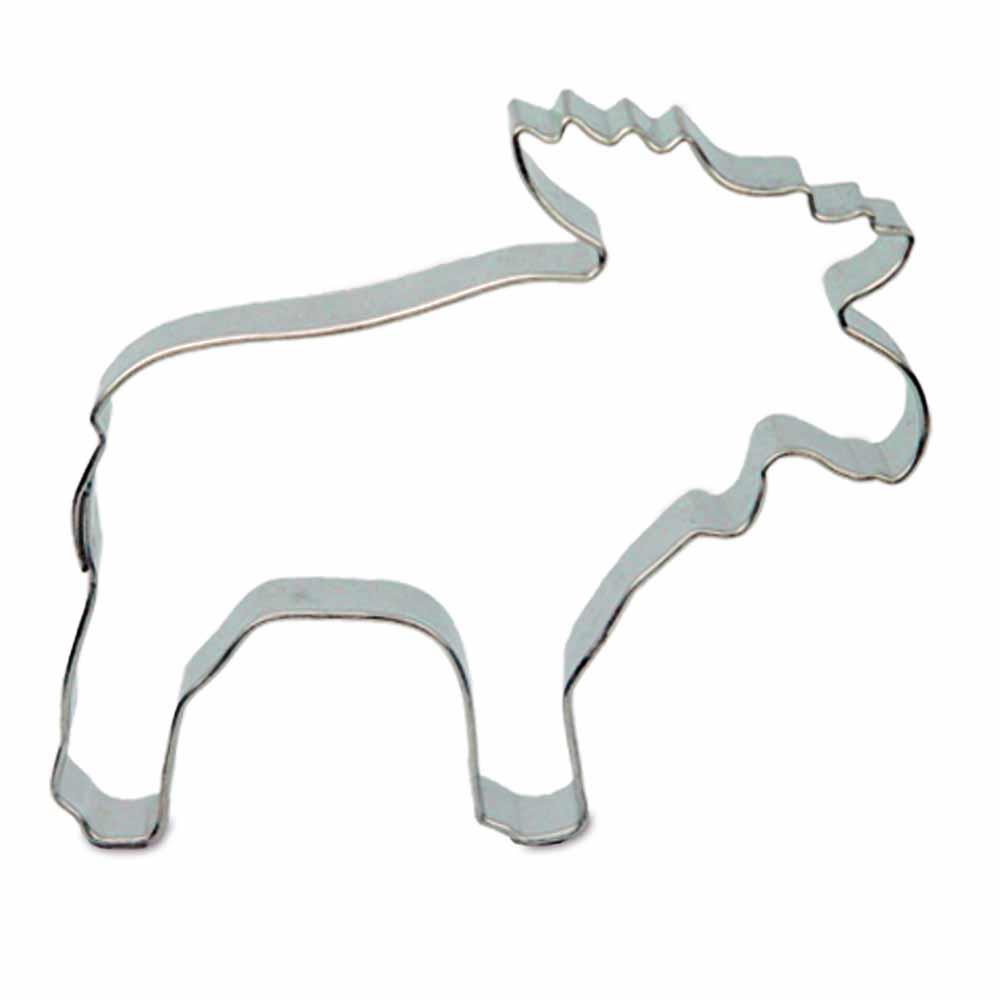 Backförmchen Single-Pack - Weihnachten - Elch 4/0-c, Lasergravur