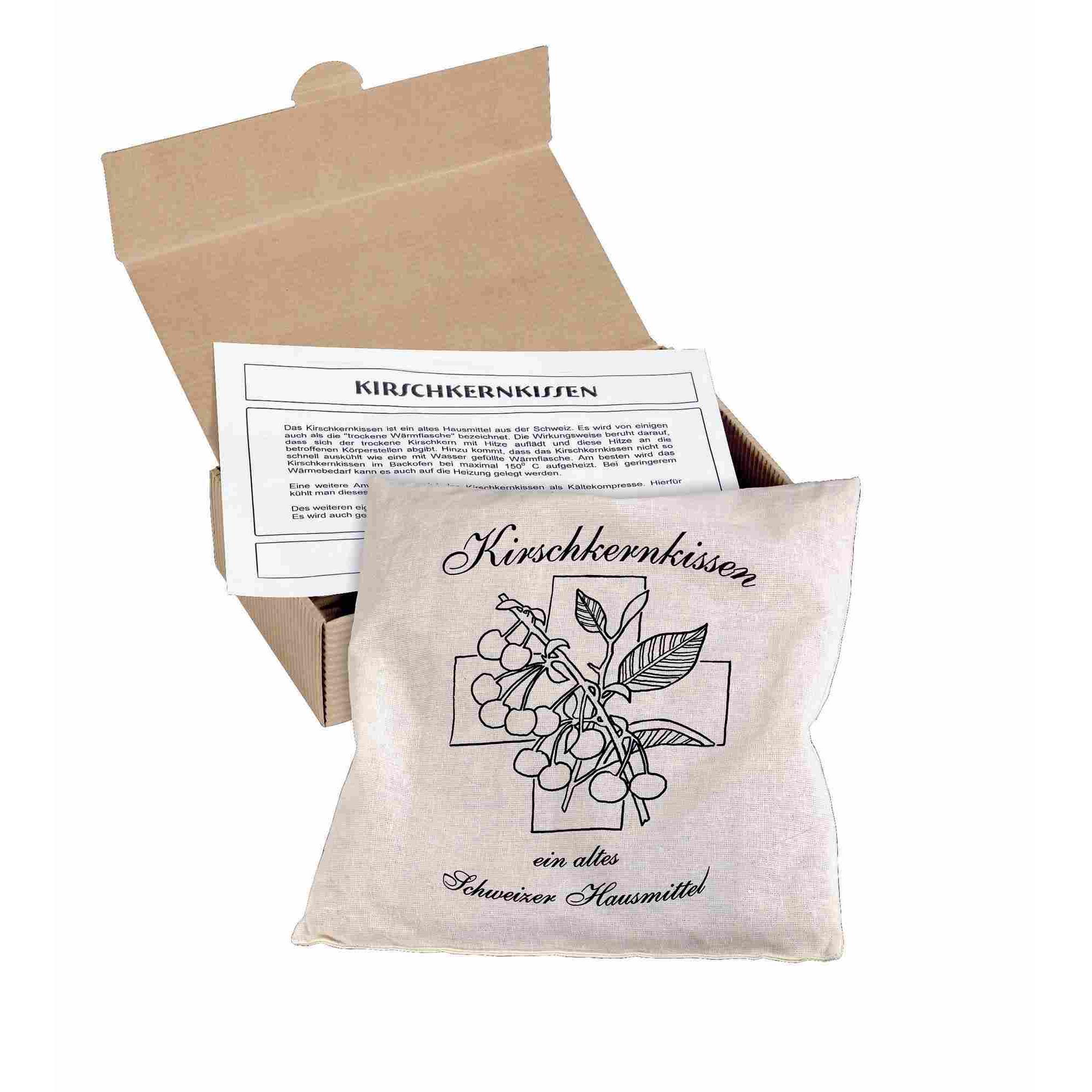 Kirschkernkissen im Präsentkarton