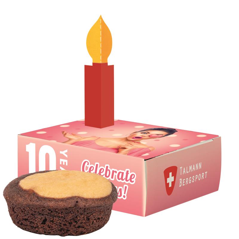 Minikuchen in Gratulationsbox