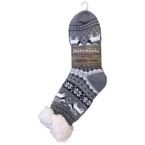 KUSCHELSOCKEN WINTERZAUBER mit Rentier Motiv