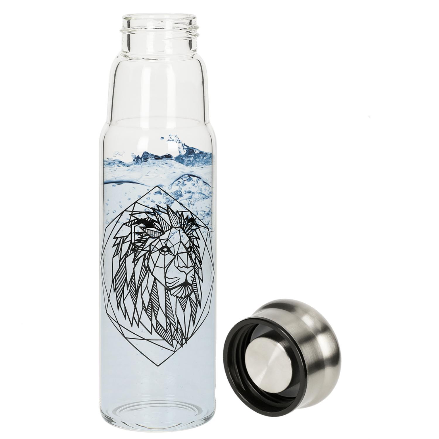 Glasflasche mit Hülle ´Life´ 0,55 l