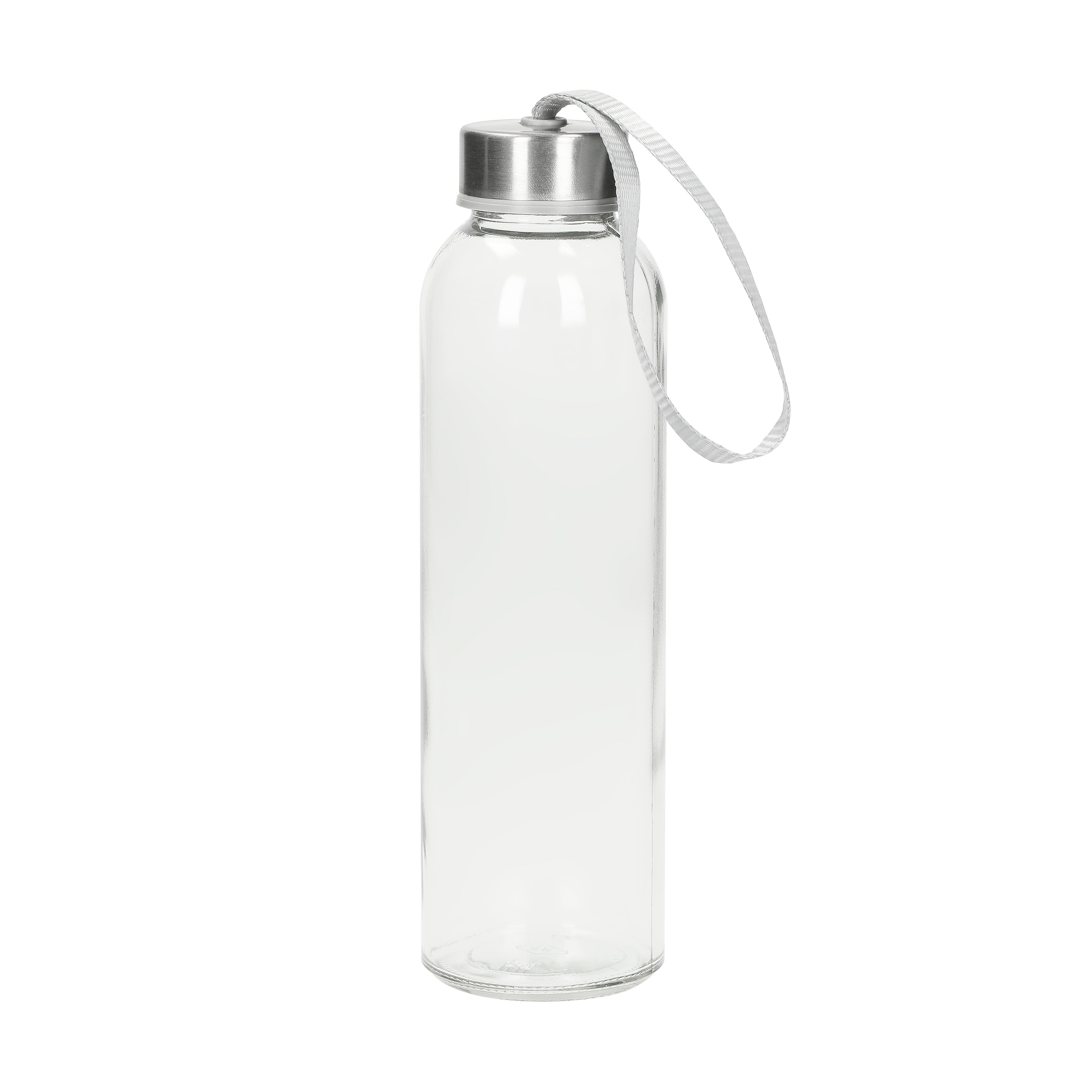 Glasflasche mit Hülle ´Pure´, 0,5l