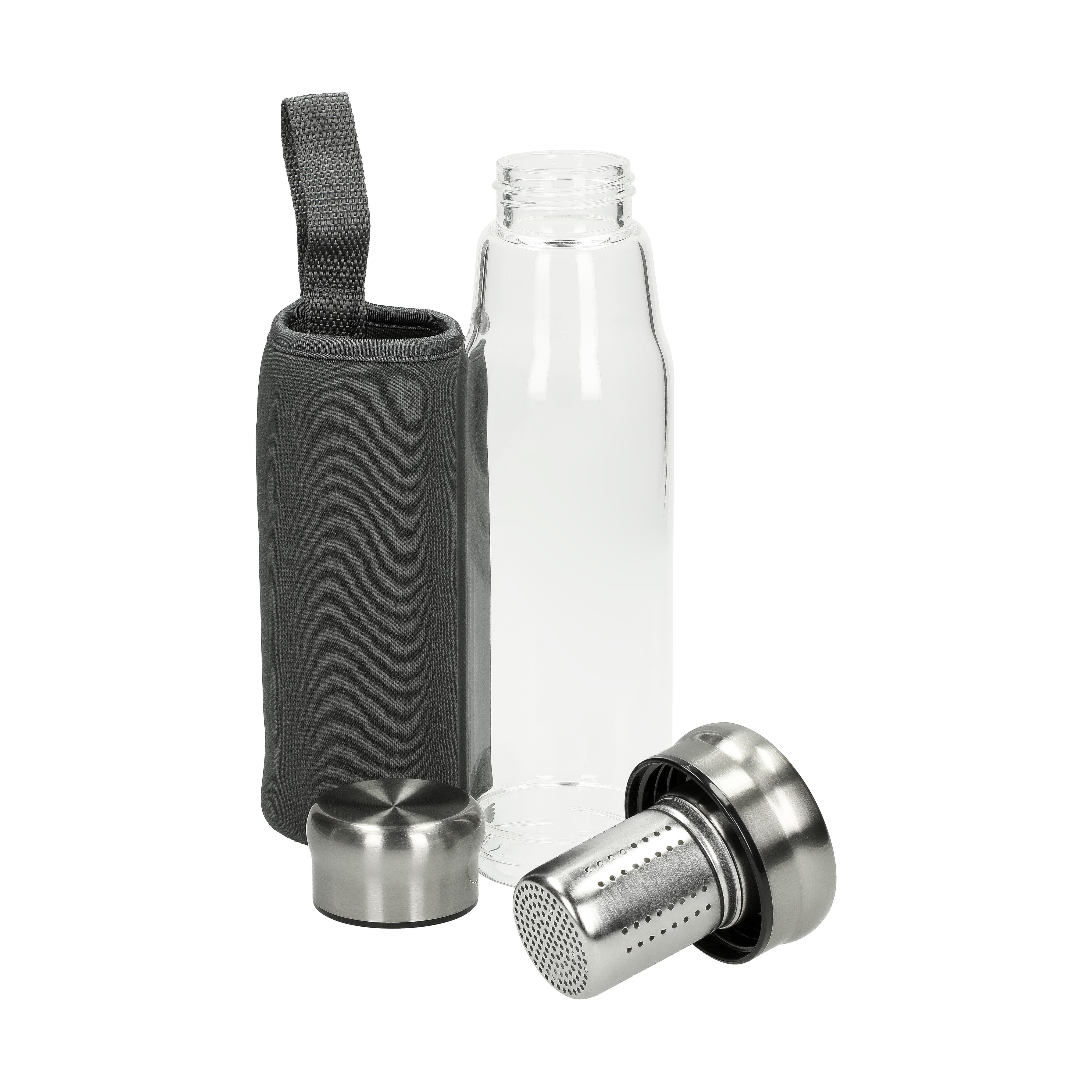 Glasflasche mit Hülle ´Flavour´ 0,5 l