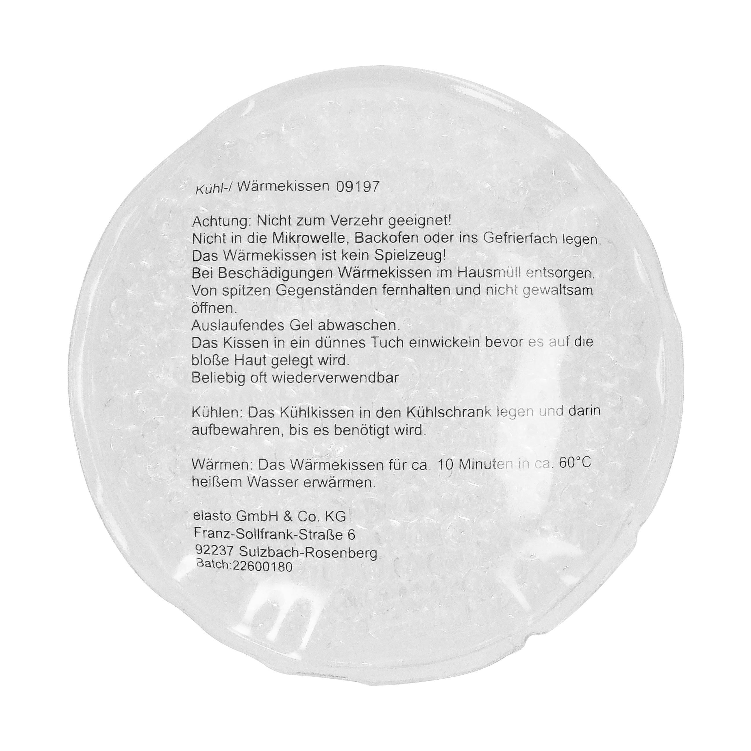 Kühl-/Wärmekissen ´Bead´ rund