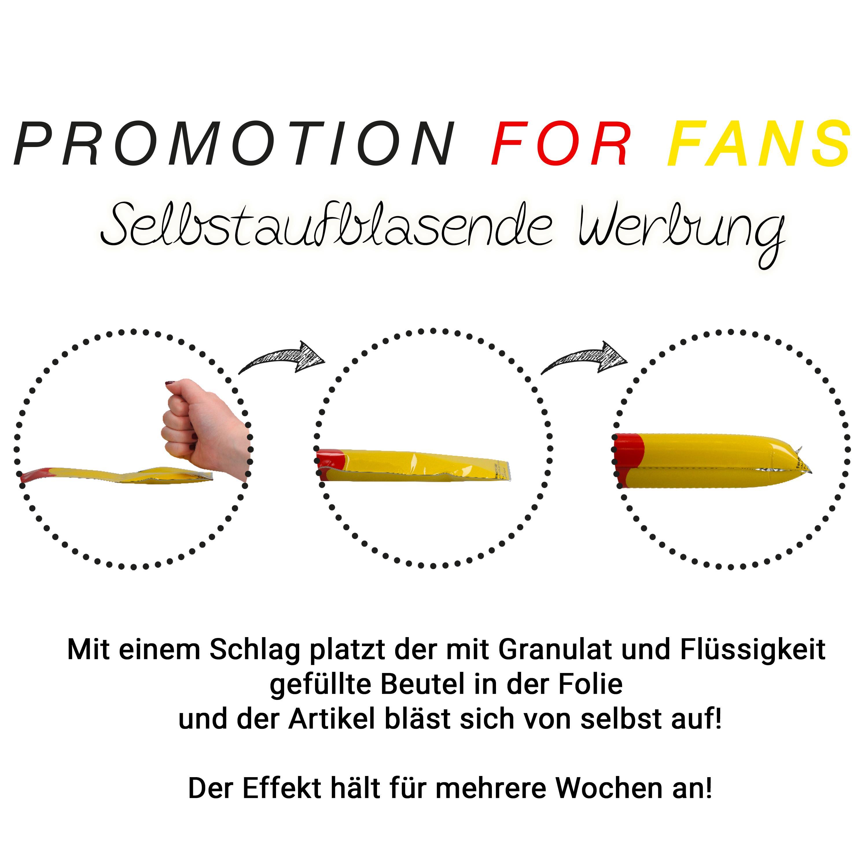 Fahne, selbstaufblasend ´Deutschland´, groß