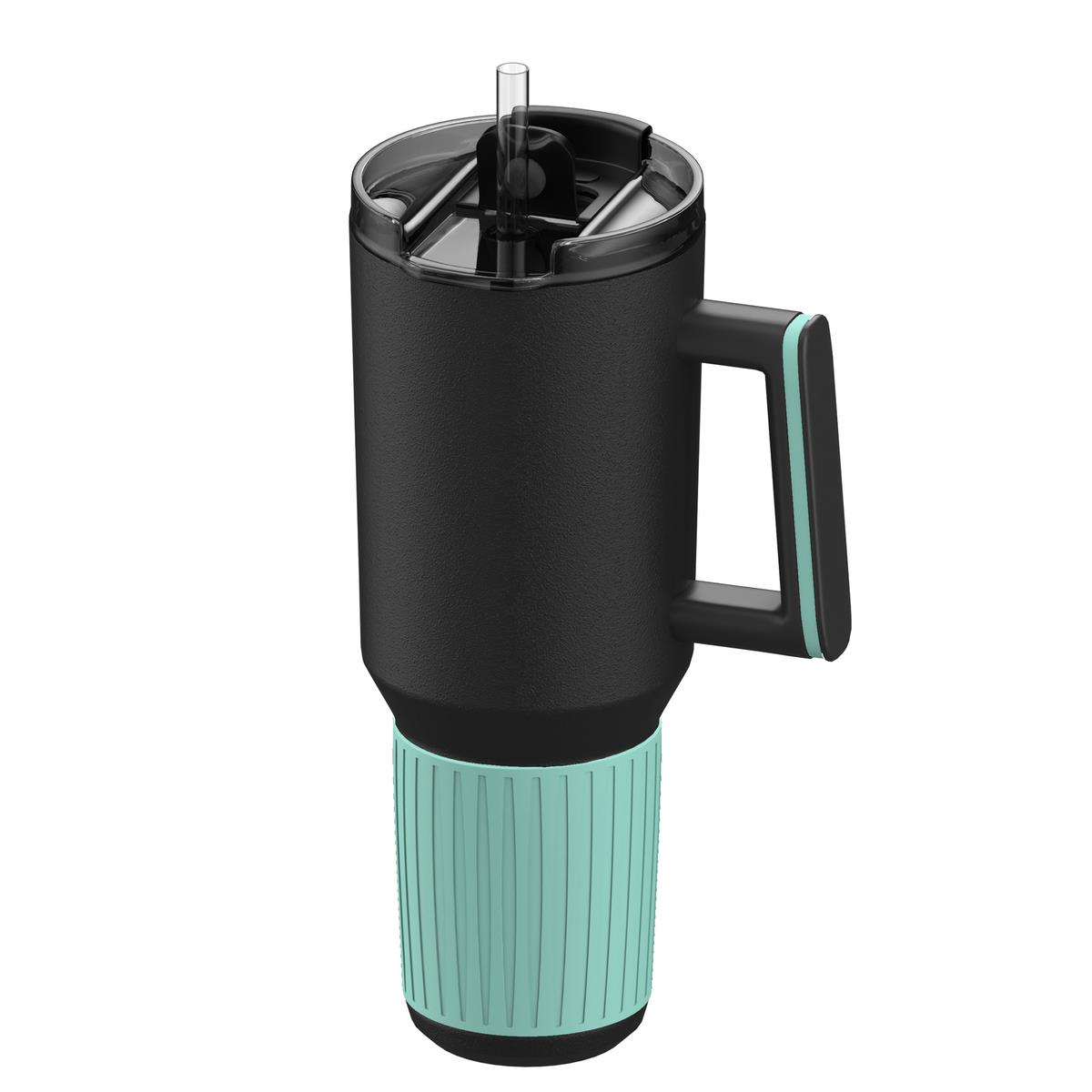 mint, hellblau, schwarz