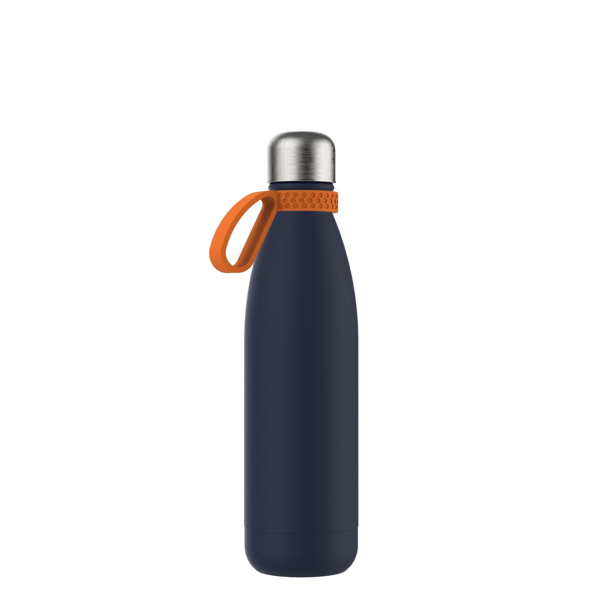 orange, marineblau, silber