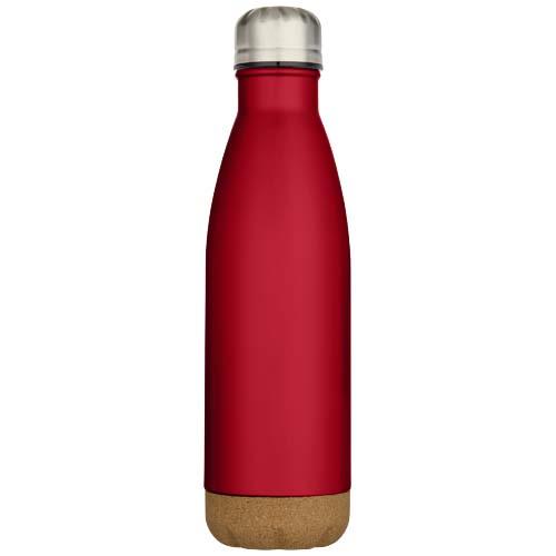 Cove 500 ml doppelwandige, vakuumisolierte Trinkflasche aus Edelstahl mit Korkdetails