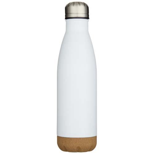 Cove 500 ml doppelwandige, vakuumisolierte Trinkflasche aus Edelstahl mit Korkdetails