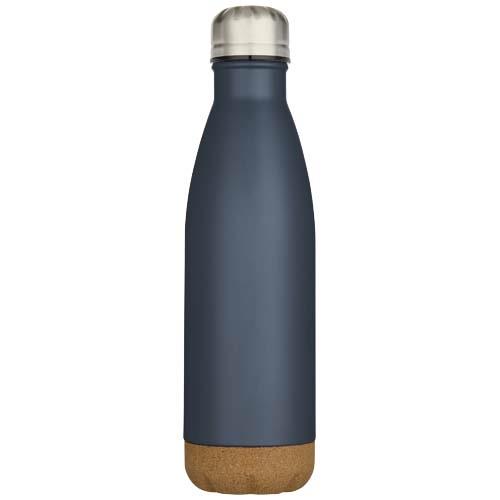 Cove 500 ml doppelwandige, vakuumisolierte Trinkflasche aus Edelstahl mit Korkdetails