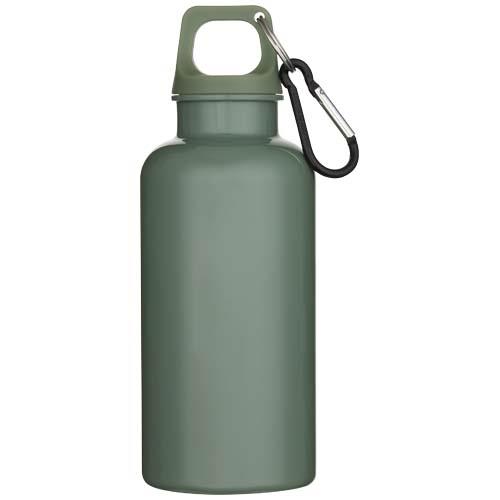 Oregon 400 ml einfarbige RS-zertifizierte Trinkflasche aus recyceltem Kunststoff mit Karabinerhaken