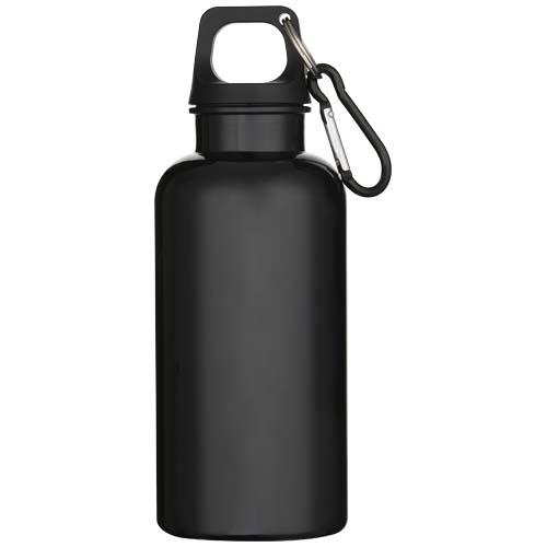 Oregon 400 ml einfarbige RS-zertifizierte Trinkflasche aus recyceltem Kunststoff mit Karabinerhaken