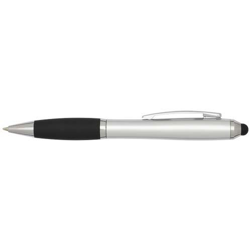 Nash RCS Stylus Kugelschreiber aus recyceltem Kunststoff mit farbigem Schaft und schwarzem Griff (blaue Tinte)