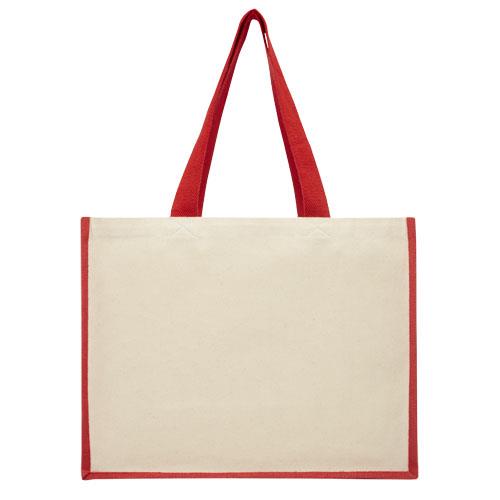 Varai 320 g/m Canvas und Jute Einkaufstasche 23L