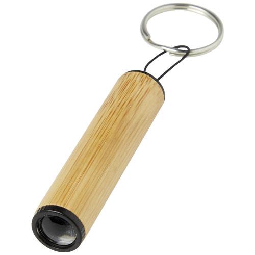 Cane Schl�sselring mit Licht, aus Bambus