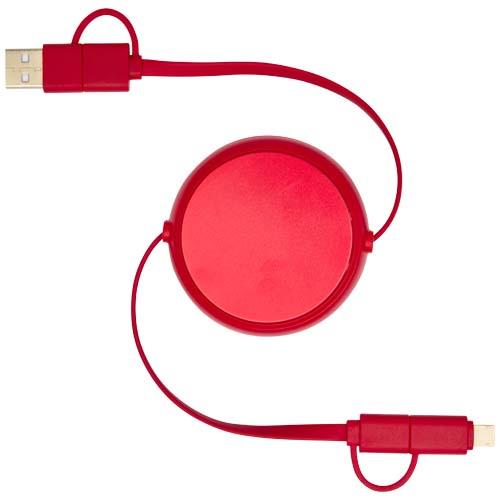 Alasia 100 cm 5-in-1 Kabel aus recyceltem Kunststoff und Aluminium, einziehbar, für Datenübertragung und mit 45W Schnellladun