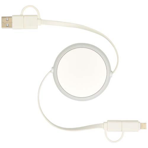 Alasia 100 cm 5-in-1 Kabel aus recyceltem Kunststoff und Aluminium, einziehbar, für Datenübertragung und mit 45W Schnellladun