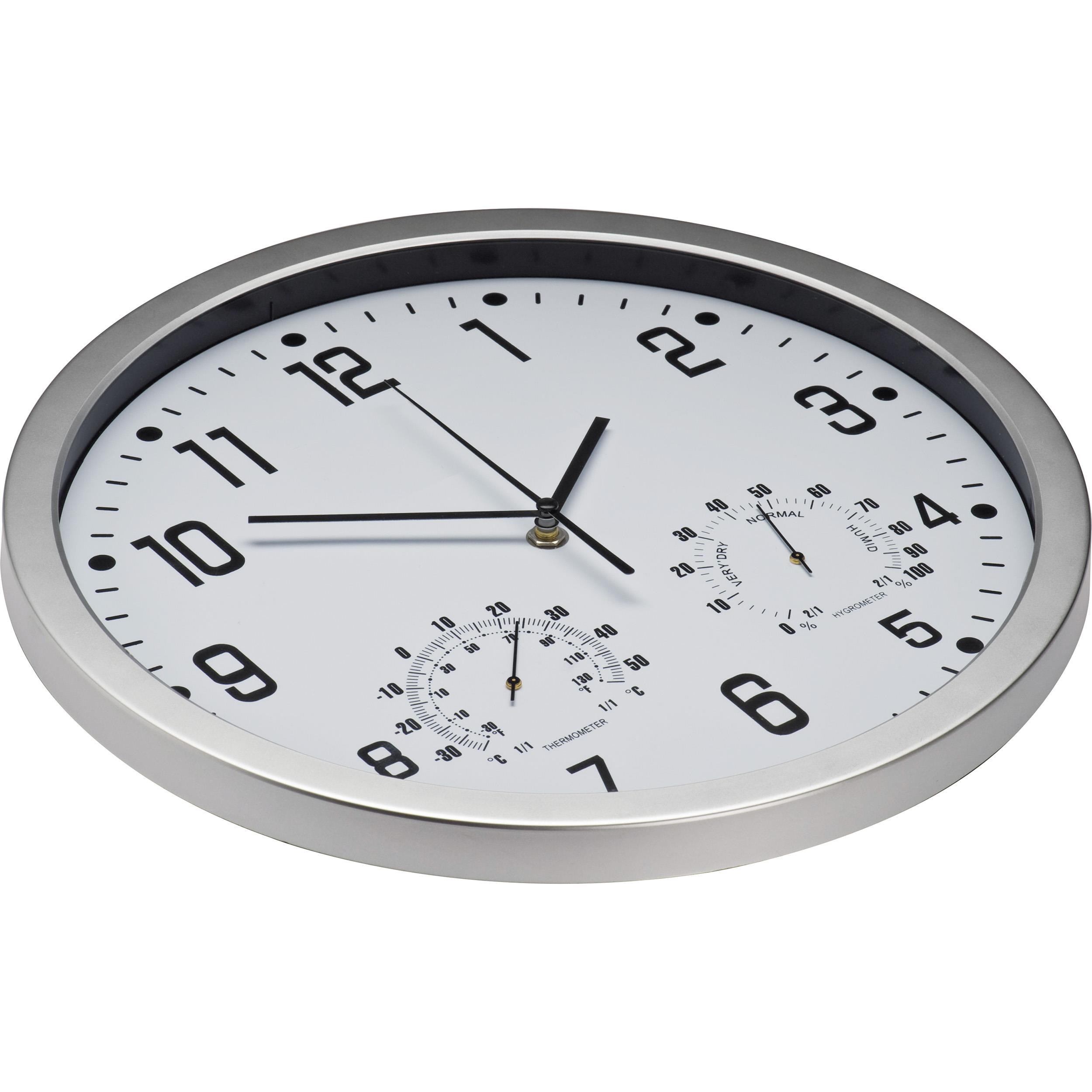Wanduhr mit Hygro - und Thermometer MALCOLM