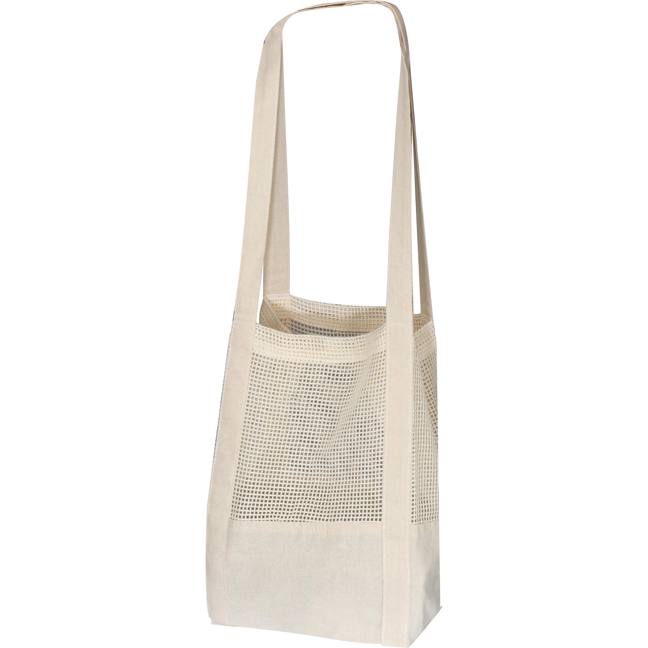 Baumwolltasche mit gehäkeltem Mittelteil BENEDIKT