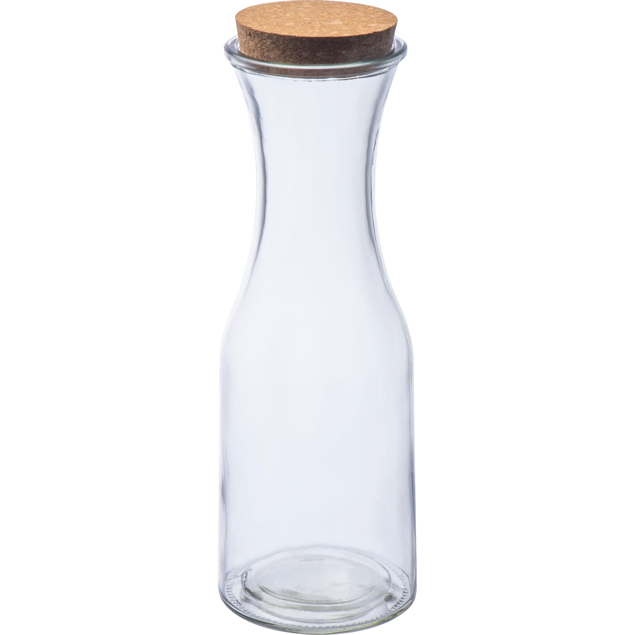 Glasflasche mit Korkdeckel NIKODYM