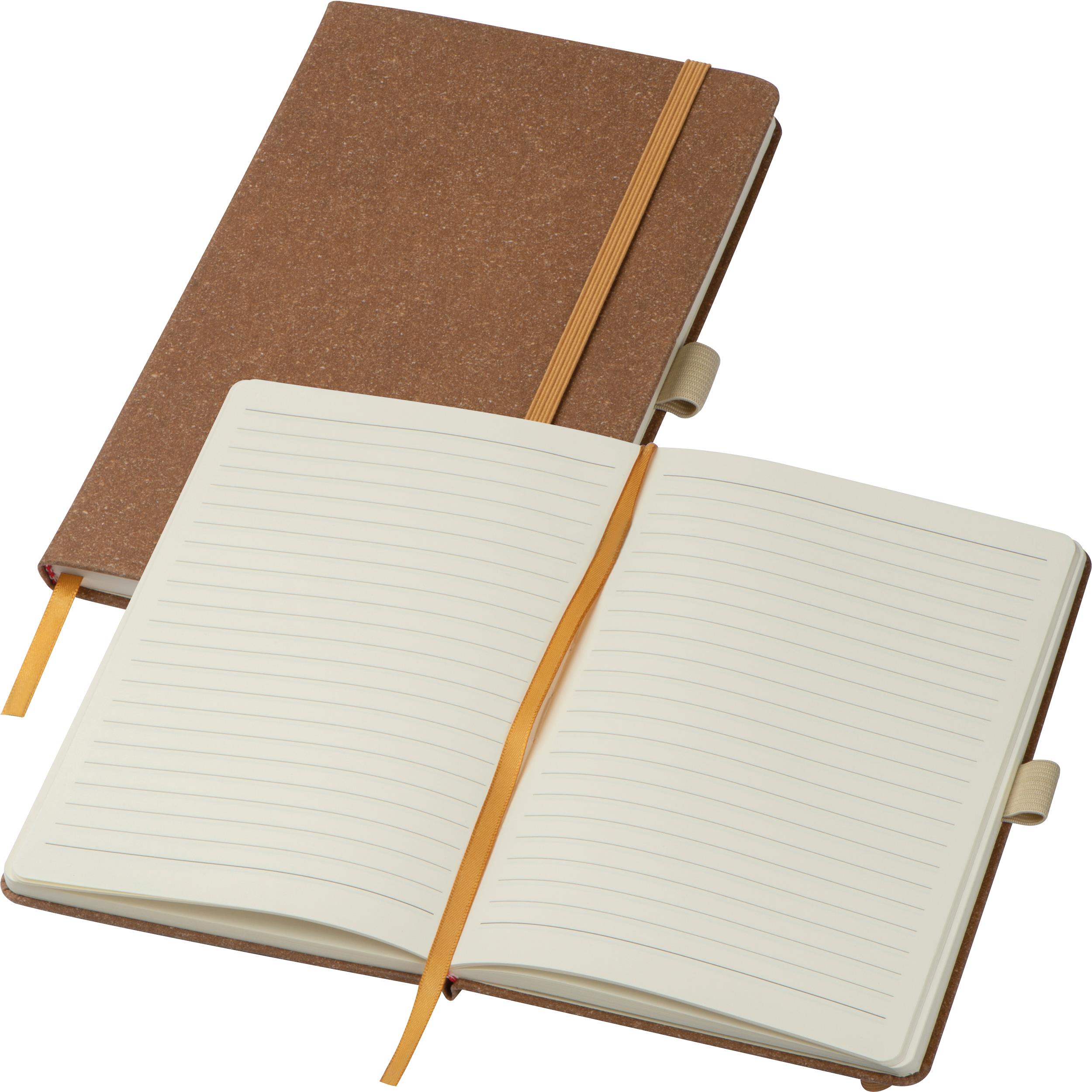 A5 Notizbuch mit recyceltem Ledereinband TRACY