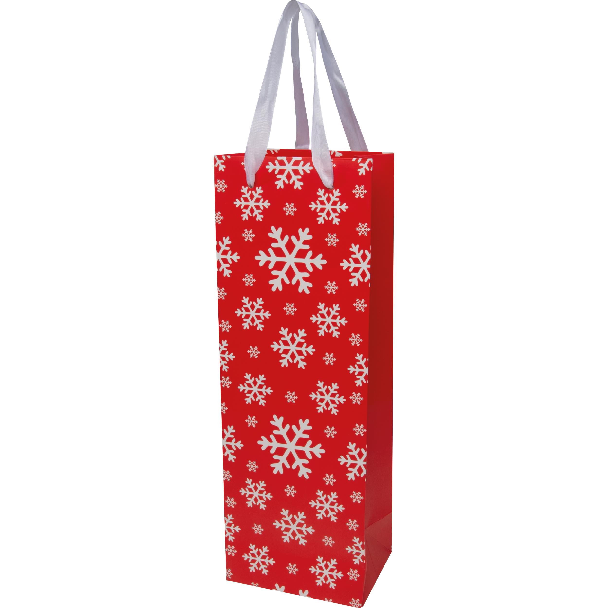 Weihnachtstragetüte aus Papier für eine Flasche ADELHEID