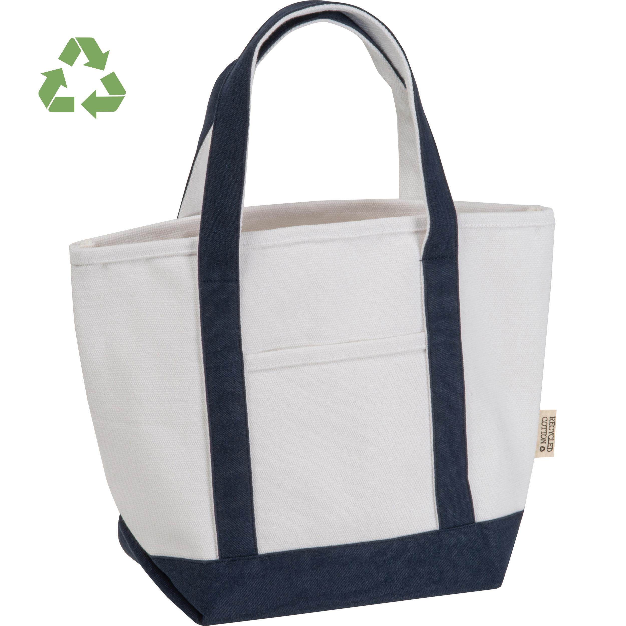 Kleine Tragetasche aus recycelter Baumwolle GINA