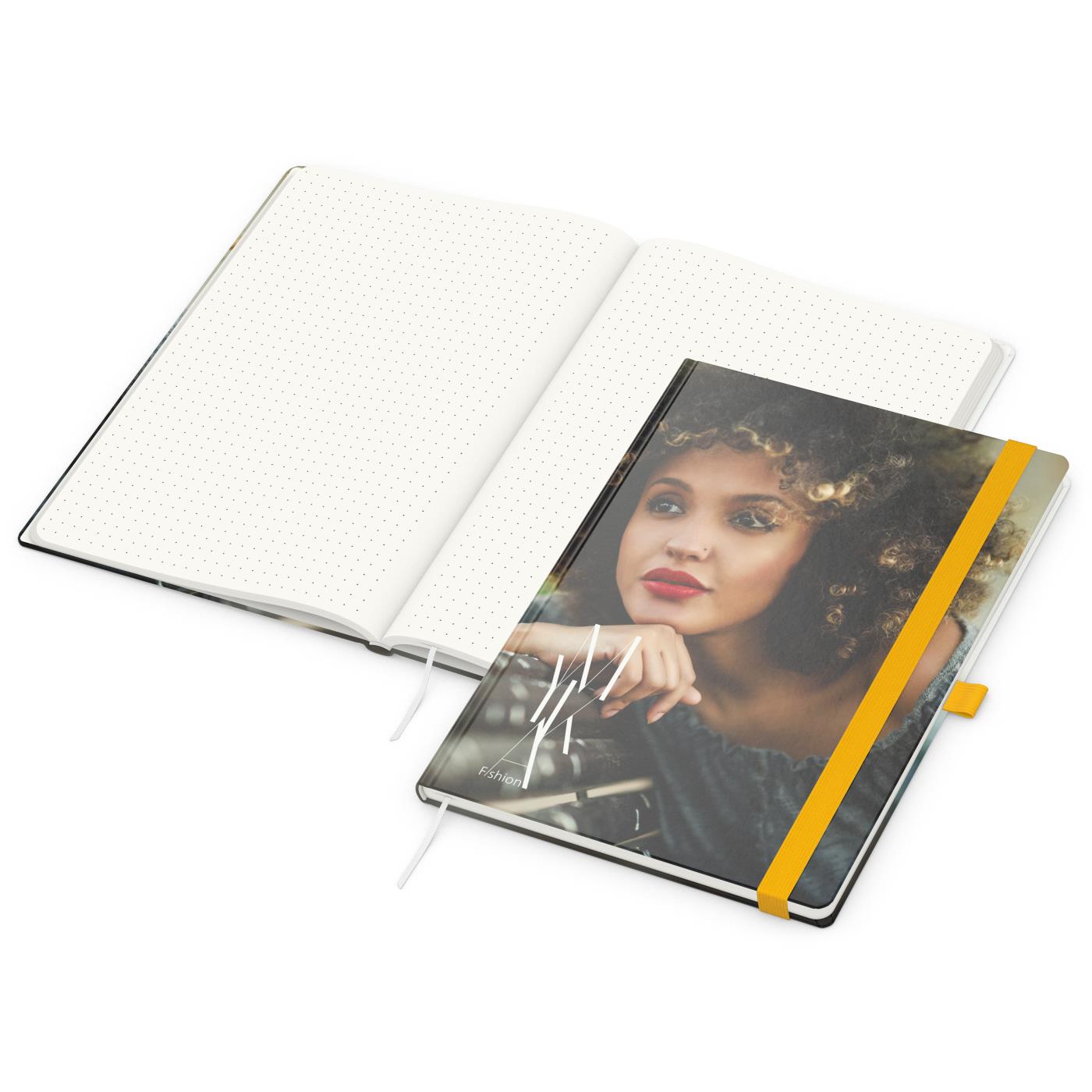 Notizbuch Match-Book Recycling-Inhaltspapier Hardcover individuell bedruckt