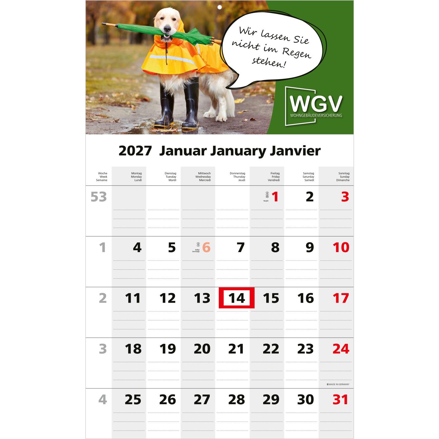 1-Monatskalender Einblatt Solo 1 EXPRESS