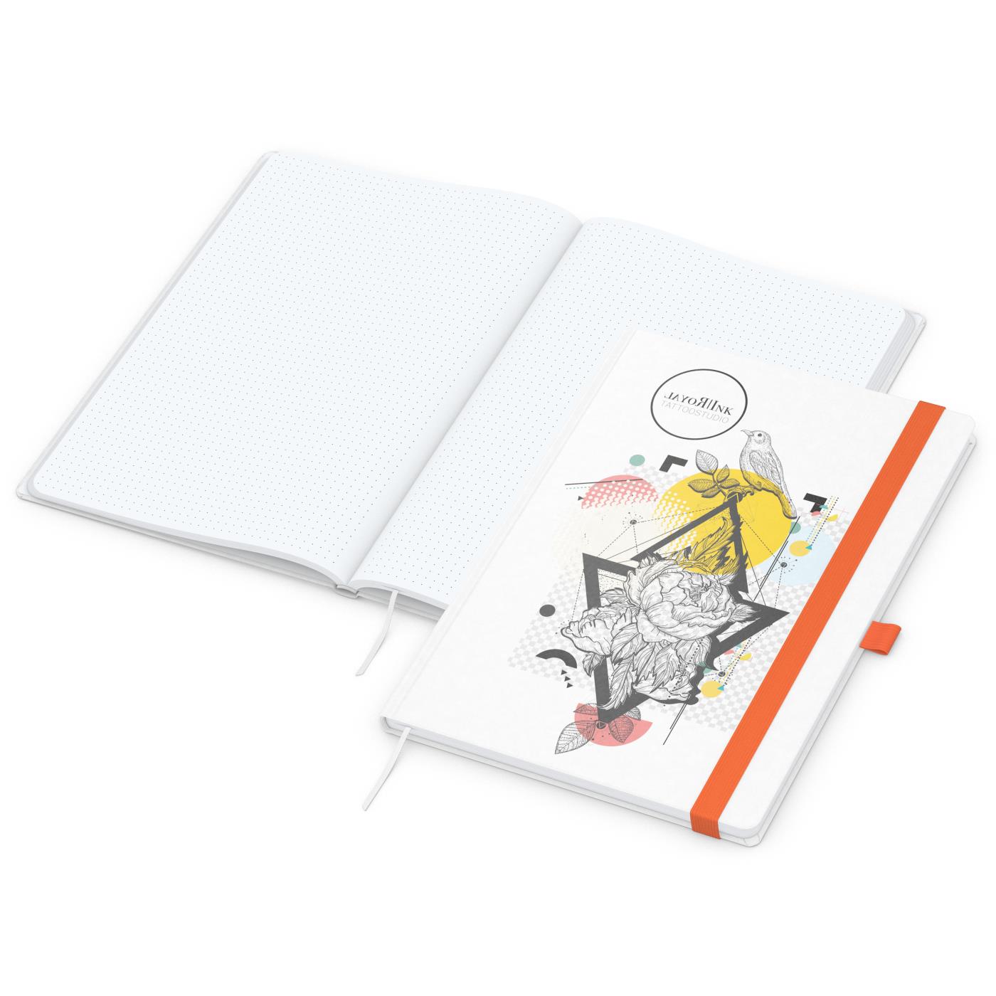 Orange;Weiß;Individuell;Hochweiß