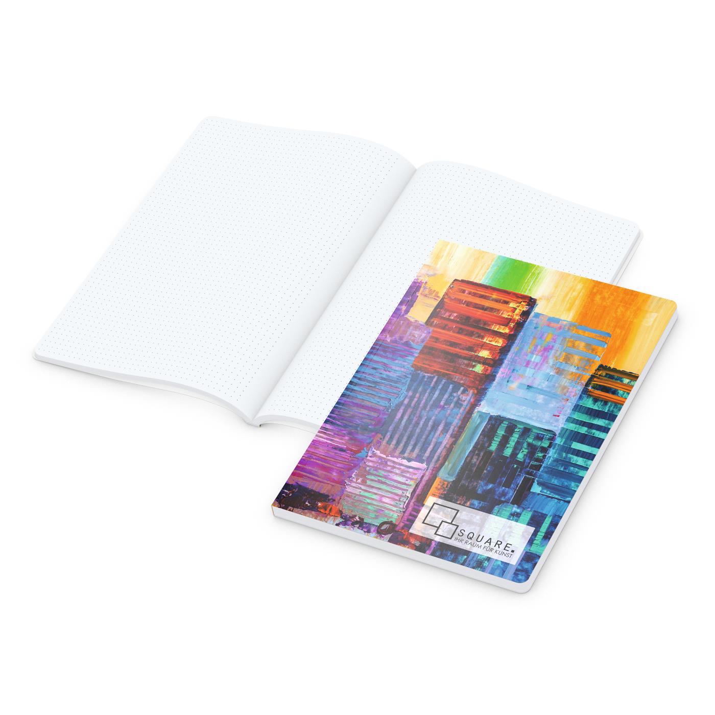 Notizbuch Flexx-Book Umfang groß Karton-Softcover individuell bedruckt