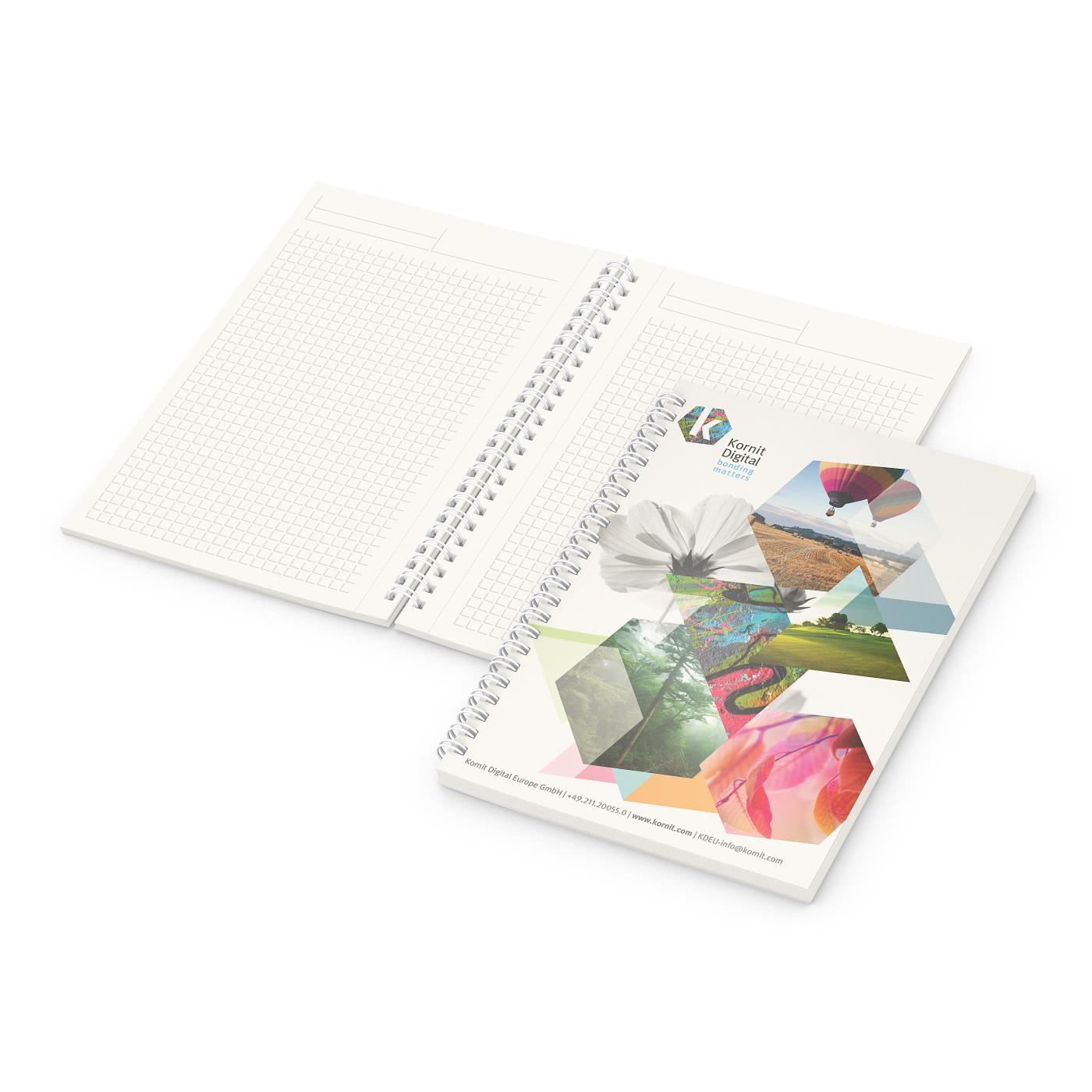 Notizbuch Spiralbindung Bizz-Book Recycling-Inhaltspapier Titel individuell