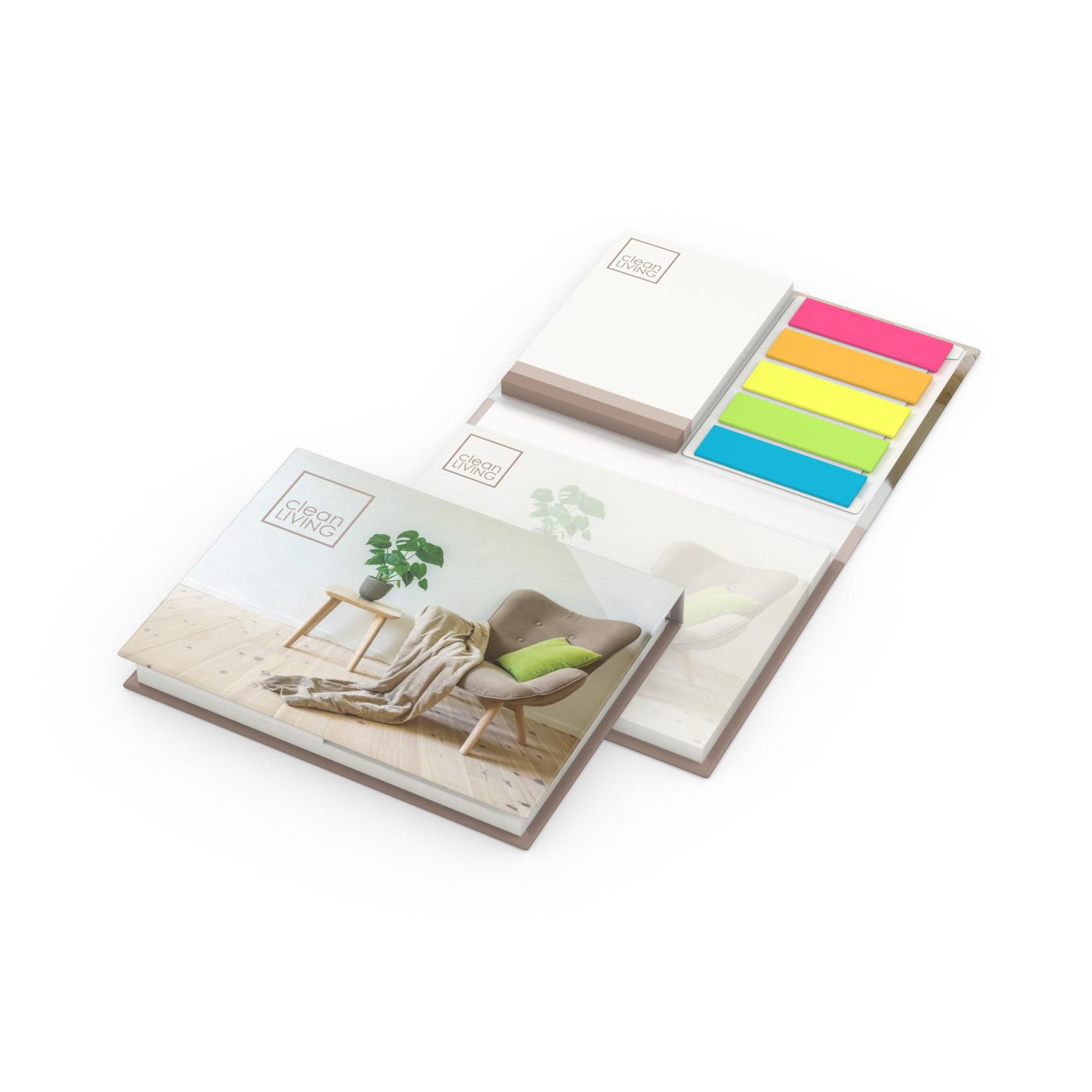 Haftnotiz-Set Brüssel Recycling-Haftpapier 50/50 Haftzettel Umschlag recycelt