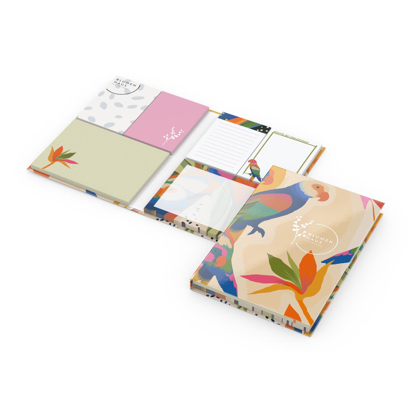 Haftnotiz-Set Monaco 2 Haftnotizblöcke mittelgroß 4 Haftnotizblöcke klein
