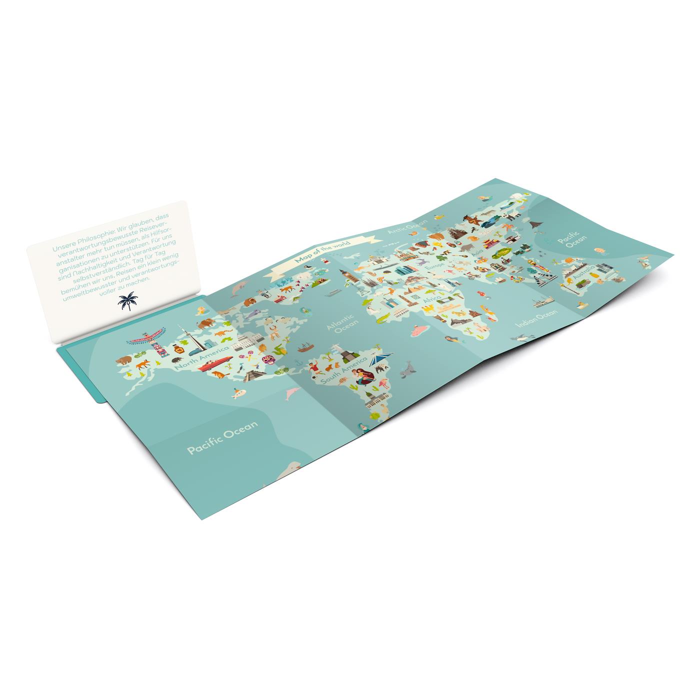 Faltplan Concept-Card Small Recycling-Inhaltspapier 85 × 55 mm Karton-Umschlag