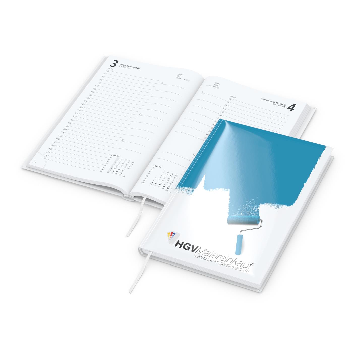 Tageskalender Basic Mo.–Fr. je 1 Seite 320 Seiten Papier-Hardcover