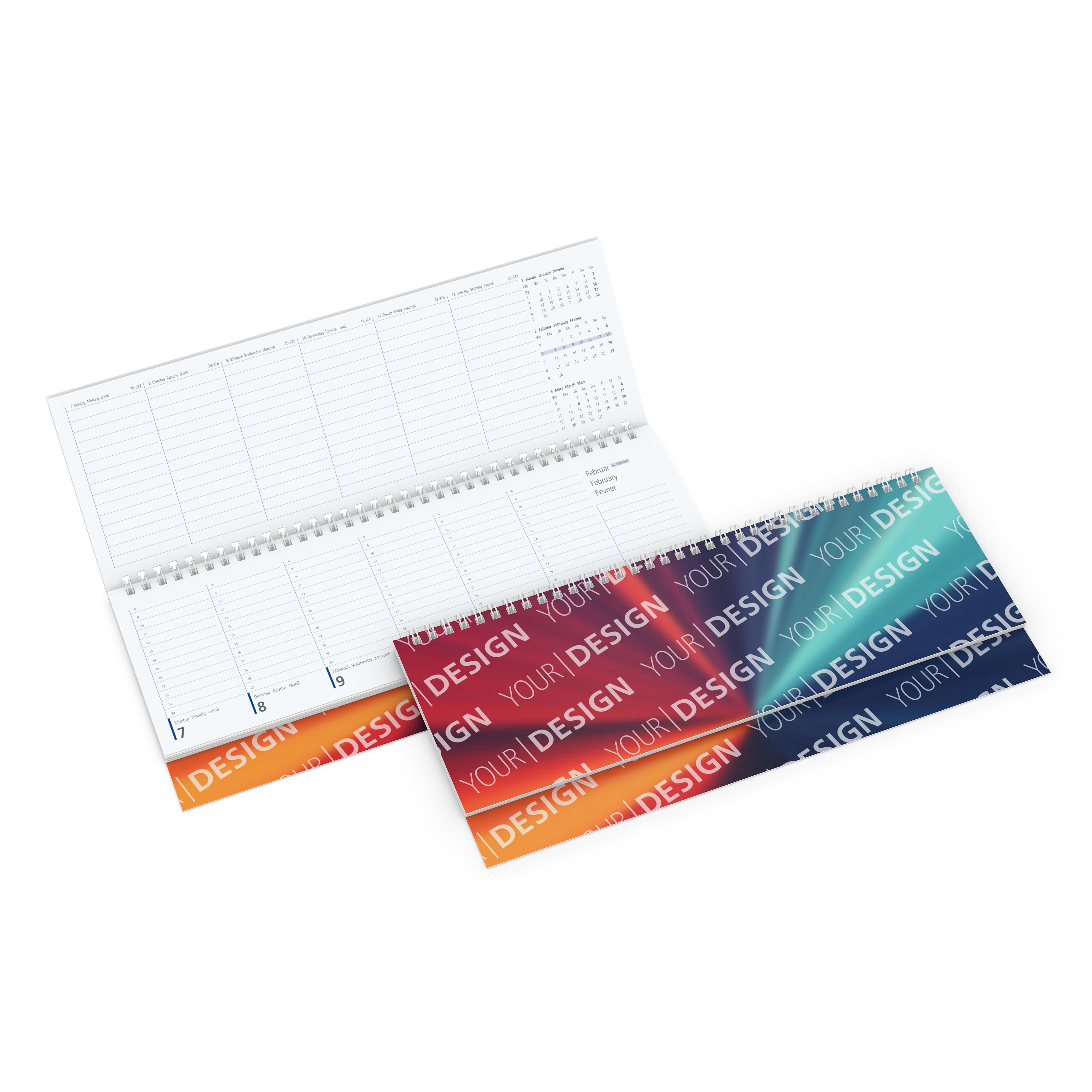 Tisch-Querkalender Compact 1 Woche = 2 Seiten 8�20 Uhr