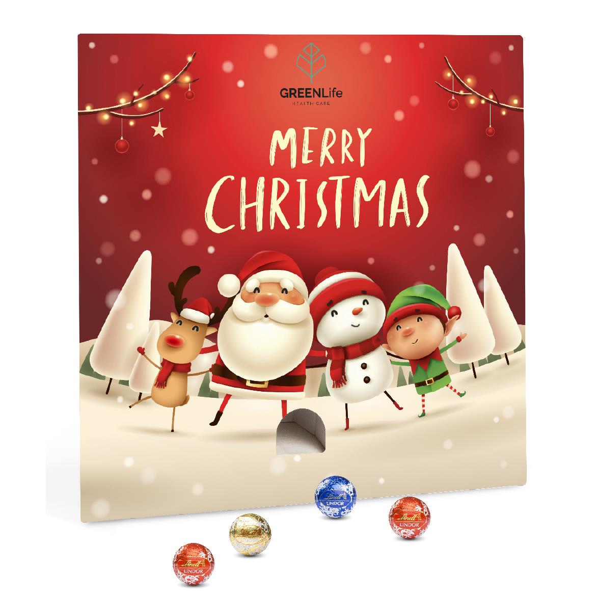 Lindt Lindor Adventsspender ´Quadrat´