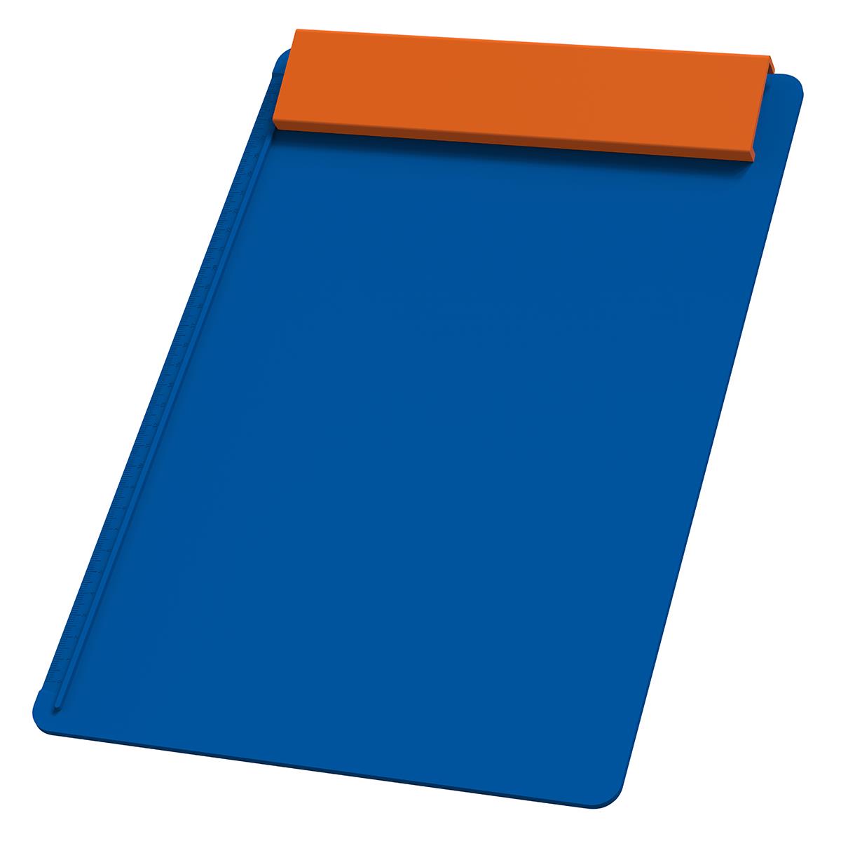Platte blau, Leiste orange
