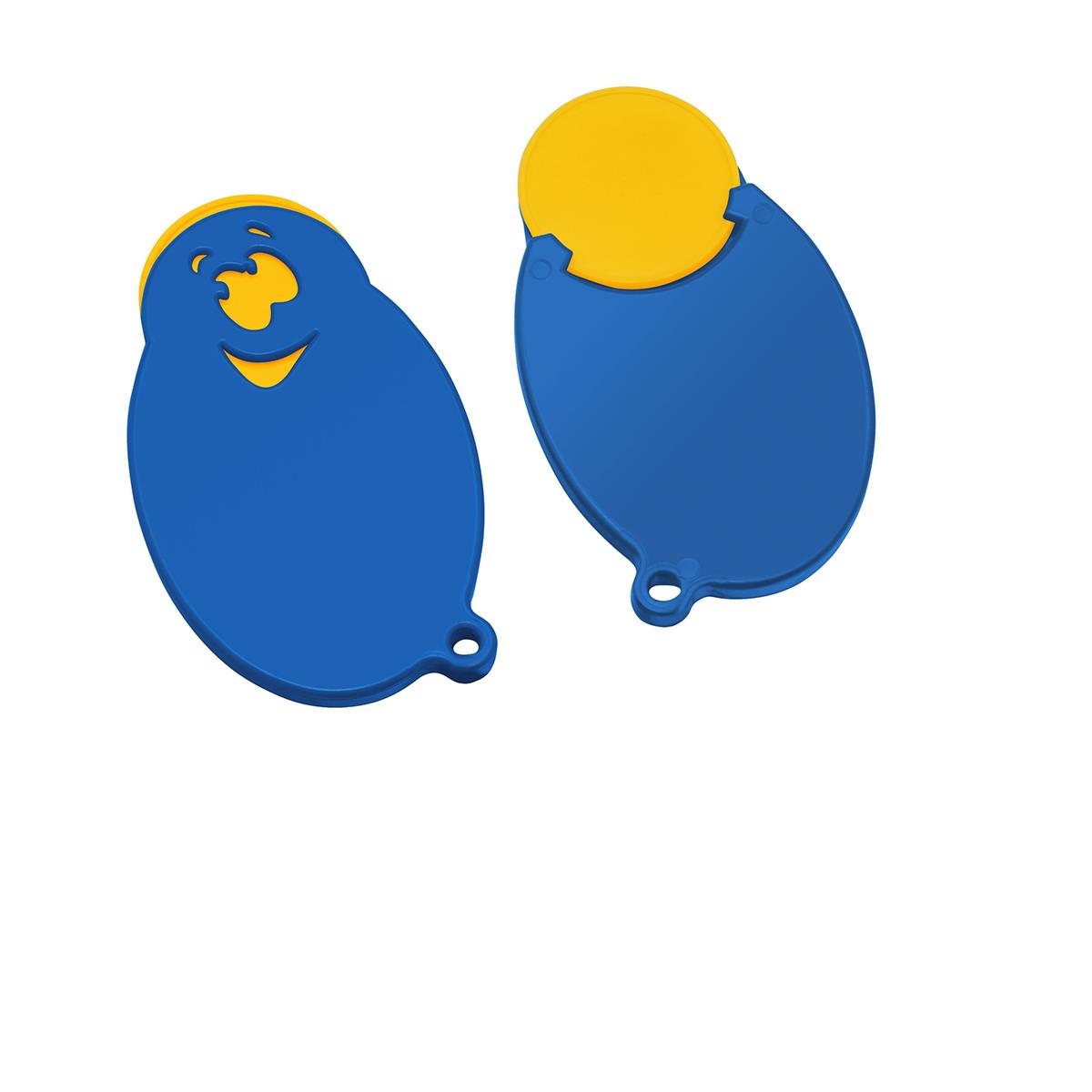 Chip gelb, Chiphalter blau