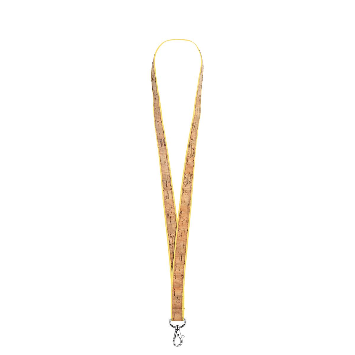 Band Pastellgelb (ca. Pantone PYC), Korkband beige