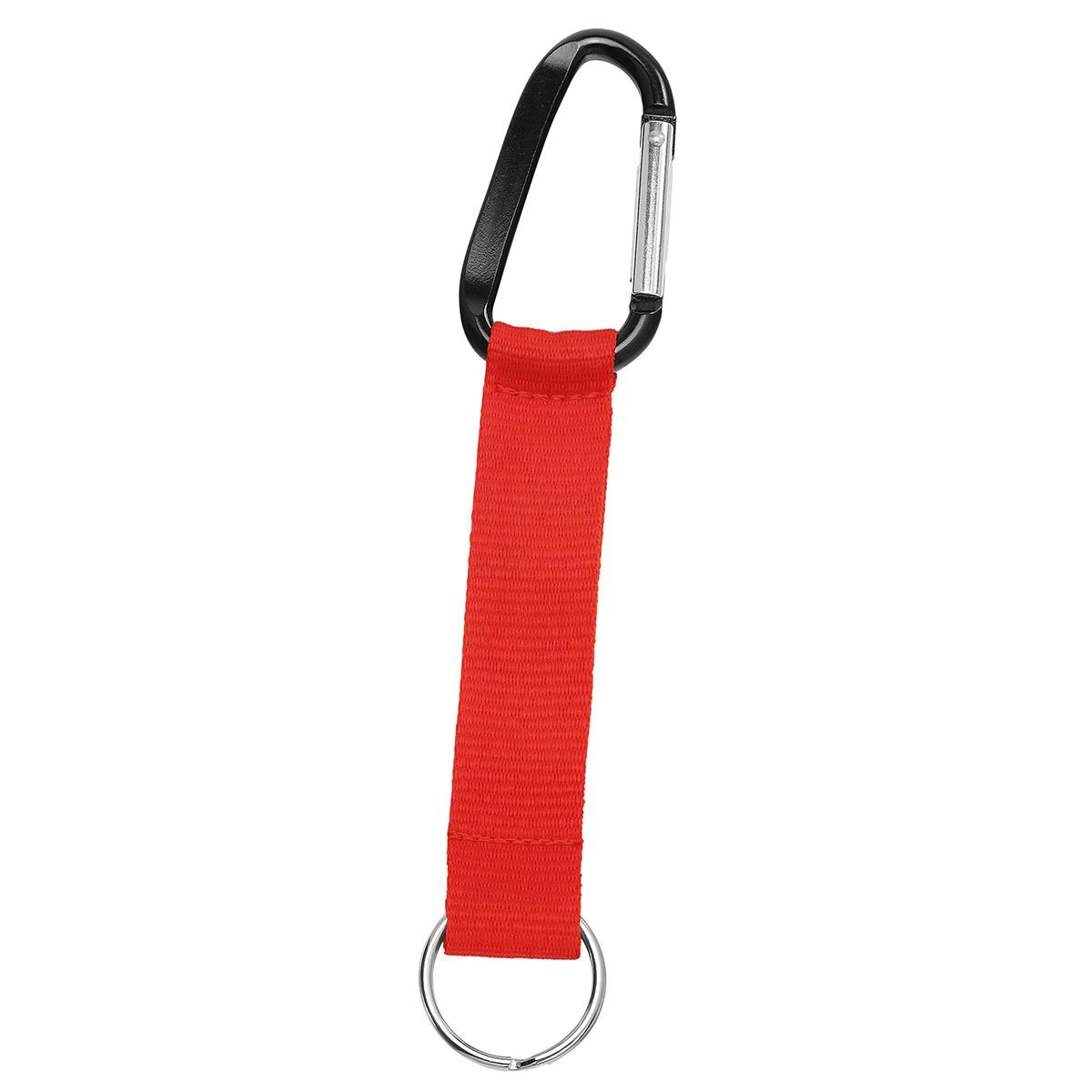 Grundfarbe Signalrot (ca. Pantone 485C), Karabiner schwarz